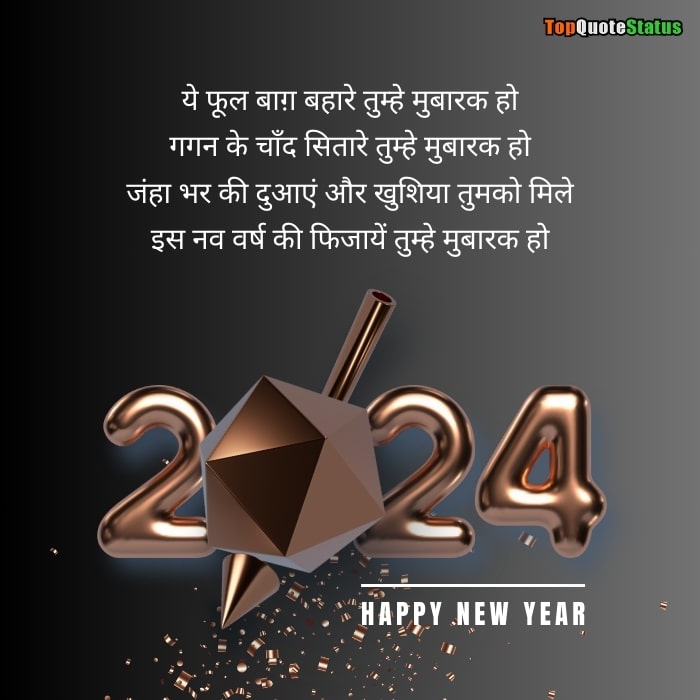 Happy New Year Status in Hindi (2024)