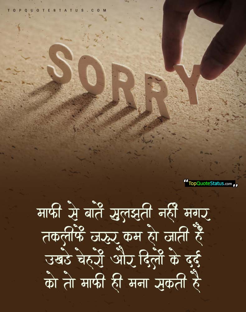 Sorry Status for Love in Hindi